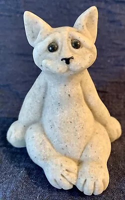 Quarry Critters ‘Carl’ Stone Cat Figurine-Second Nature Design 2000 • $9.99