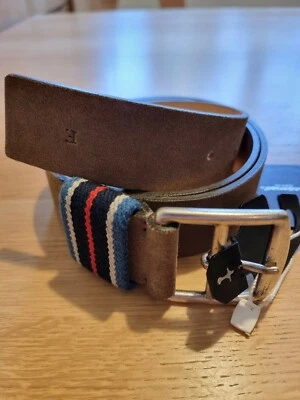 £37.50 • Buy Anderson’s Belt, Brown Leather Suede, Mens, Size UK40/EU105, BNWT