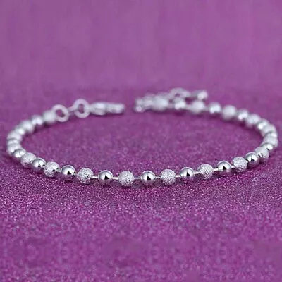 Fashion Ankle Bracelet Women 925 Sterling Silver Anklet Jewelry Foot Chain Beach • £3.89