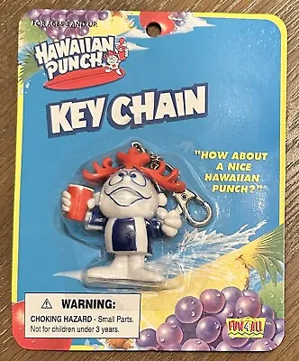 Hawaiian Punch Vintage Holding Red Cup Striped Shirt HP Guy Keychain “NEW” • $6.88