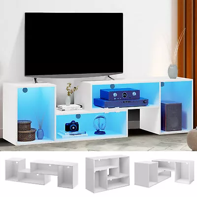LED TV Stand For 50/55/60/65/70/75 Inch TV Console Entertainment Center Table • $105.98
