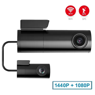 Mini Car DVR Dual Camera 2.4G Band WiFi GPS  DashCam Video Recorder F HD 1440P • $110