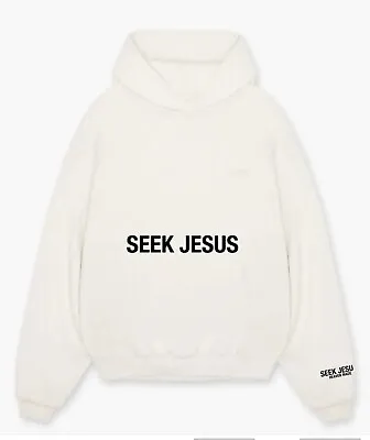 Seek Jesus X Made By Heaven Hoodie Sweatshirt Blue Green Cream Black Brown White • $37