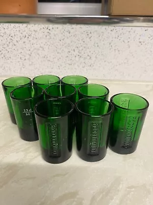 Jägermeister 25cl Green Glass Stags Head Shot Glasses 9 • £20