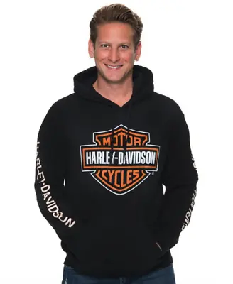 Harley-Davidson Men's Bar & Shield Logo Pullover Hooded Sweatshirt 30297503 • $59.80