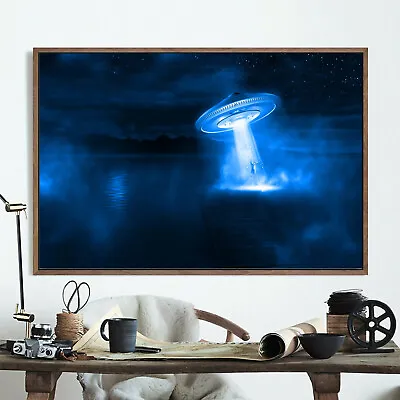 Poster Wall Art Printing X Files I Want To Believe Ufo Alien 06 32 X 24 Inch • $7.69