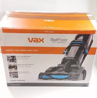 Vax Dual Power Pet Advance Carpet CleanerDual Rotating Brushbars Rrp £159 • £89.95