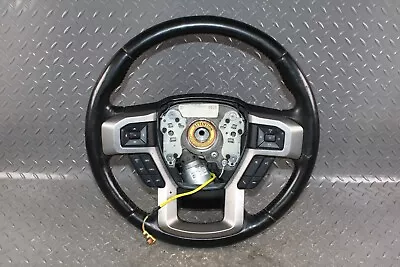 17-22 F250 Platinum Black Leather Steering Wheel Heated W/ Controls OEM • $949.99