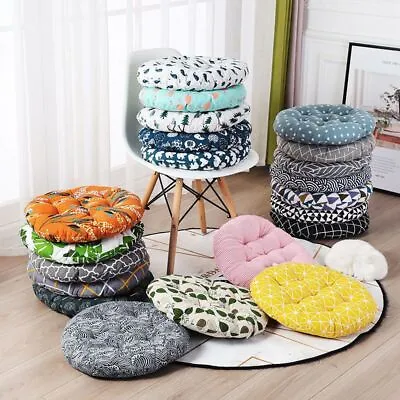 Washable Round Seat Pads Patio Seat Cushions Chair Pads Booster Chair Garden UK • £5.99