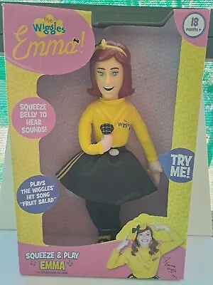 The Wiggles Emma Doll Figure Squeeze And Play Rare Boxed 2015 • $80