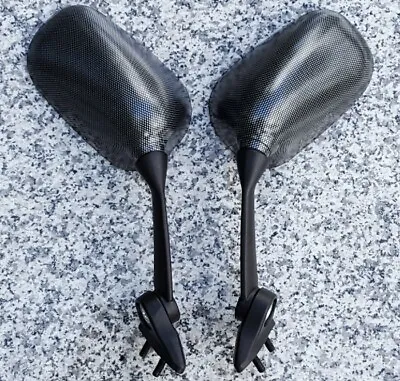 2009-2014 Yamaha YZF R1 NEW LEFT & RIGHT CARBON MIRRORS  • $18.95