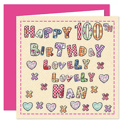 Nan Happy Birthday Card - Age Range 50 - 100 Years - Lovely Lovely You Design • £4.75