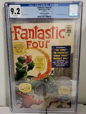 Fantastic Four 1 Golden Record Reprint CGC 9.2  ***White Pages*** • $2000