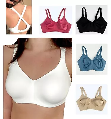 Ex FaMouS Store Bra Flexi White Non Wired Full Cup Multi Way Strap Non Padded • £9.99