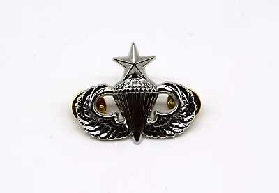  U.S.Air Force Master Parachutist Badge Pin US Army Jump Wings Metal Pin Silver  • $7.50