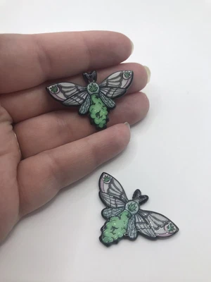 £3.25 • Buy Bud Moth Pendant Charms, Halloween, Cute, Creepy, Jewellery Charm