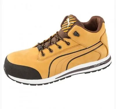 $247.50 • Buy Puma Dash Mid Wheat Work Boots Composite Toe Safety Metal Free. FREE SPRAY + BAG