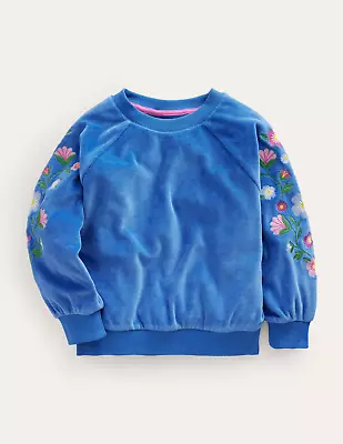 NWT Mini Boden Embroidered Velour Sweat • $48