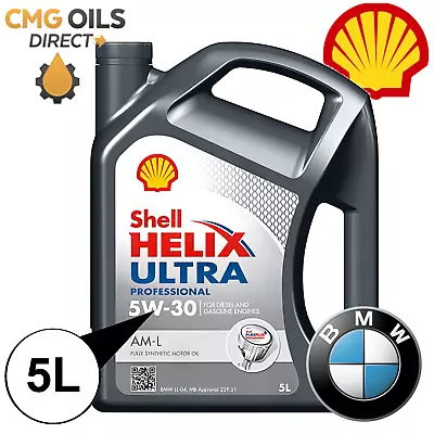 Shell Helix Ultra - 5w30 - C3 - 5l - Fully Synthetic **bmw Ll04** Engine Oil • £32.99