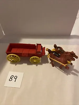 Auburn Rubber Wagon And Horses • $20