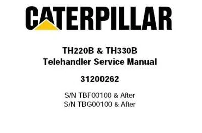 $88.55 • Buy Complete Service Repair Manual For Caterpillar TH220B TH330B Telehandler