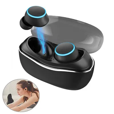 Bluetooth Headset Mini Earphones Noise Cenceling Wireless Earbuds Earpieces • $25.37