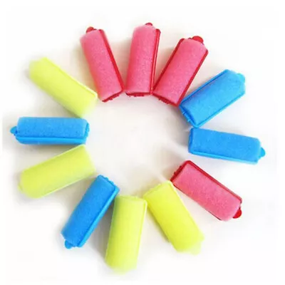 12X Magic Sponge Foam Cushion Hair Styling Rollers Curlers Twist Tool Salon • $10.85