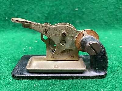 Antique Victor Victrola Fibre Needle Cutter Japanned Cast Iron Base Patent Works • $148.95