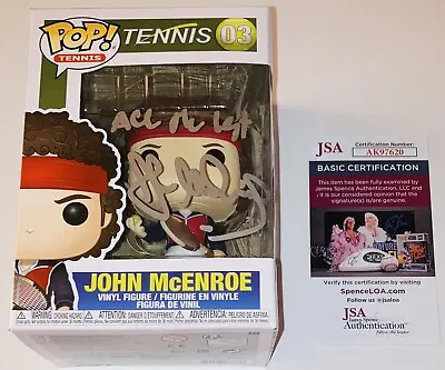 $199.99 • Buy John Mcenroe Signed Autographed Tennis Funko Pop #03 Figure +insc Jsa Coa Rare!