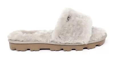 UGG Cozette Oyster Fur Slippers Womens Size 8 -NIB- • $74.95