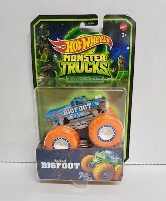 Hot Wheels Monster Trucks BIGFOOT 4x4x4 1:64 2023 Glow In The Dark Mattel NEW • $11.79