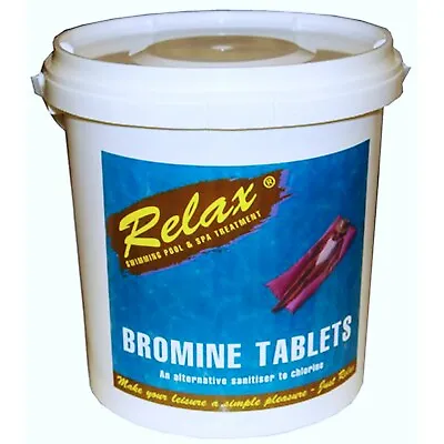 £79.49 • Buy 5kg RELAX Bromine Tablets 20g Grade A Hot Tub Swimming Pool Spa Top Quality
