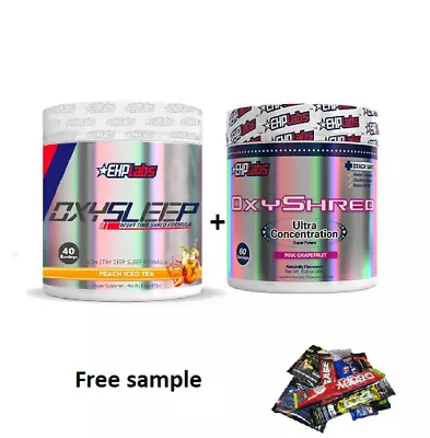 $124.90 • Buy Ehplabs Oxyshred And Oxysleep Thermogenic Weight Loss Fat Burning Combination