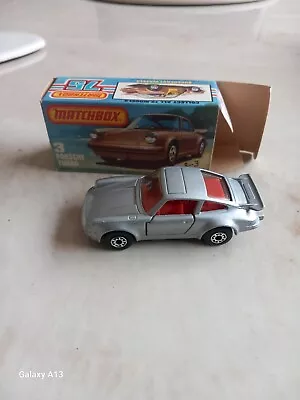 Matchbox Superfast No 3 Porsche 911 Turbo Siver Brown Base Nr Mint • £25