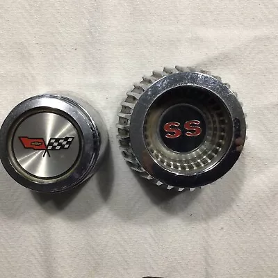 Vintage Chevrolet Car Emblems/Hub Covers SS And Flags • $20