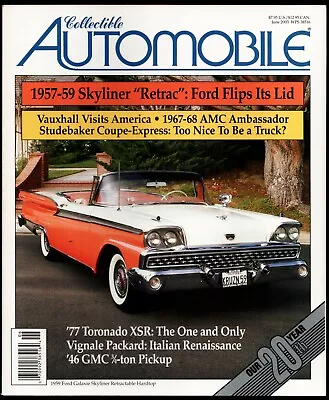 June 2003 Collectible Automobile Magazine '59 Ford Galaxie Skyliner Retractable • $8.50