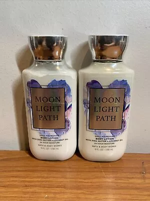 2 Bath & Body Works MOON LIGHT PATH Moisture Body Lotion 8 Oz Moonlight • $24.69