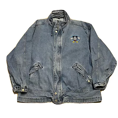 Vintage Gear Mickey Mouse Denim Jacket Mens L • $40