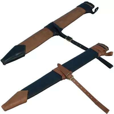 Medium Size 71cm Brown Or Black Leather Scabbard Ideal For Roleplay Events LARP • £56