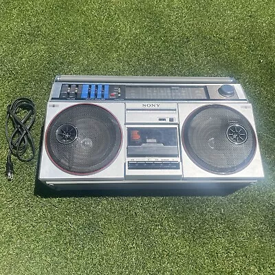 VTG 80s Sony CFS-500 Boom Box Stereo Cassette-Corder AM/FM Radio W/Cord READ • $219.99