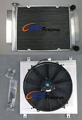 3 Row Radiator + Shroud + Fan For Mazda RX2 RX3 RX4 RX5 RX7 Without Heater Pipe • $240