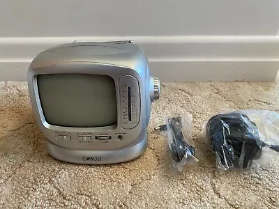 Vintage CRT  Cobolt  12.7cm (5 ) Portable Analogue Black And White TV With AM/FM • $120