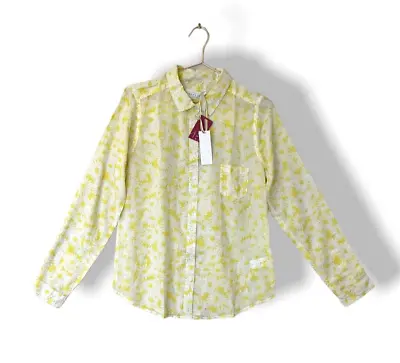 $32.88 • Buy John Lewis Women’s Yellow Floral Linen Shirt Size UK10