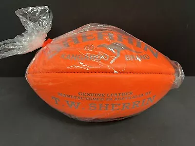 Afl Sherrin Kb Kangaroo Brand Orange Australian Made Leather Game Ball Football • $199.95