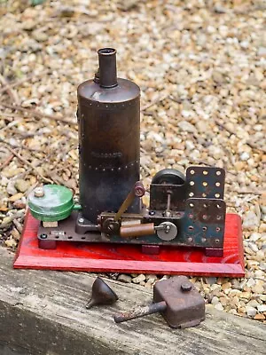 Vintage Meccano Vertical Steam Engine Excellent Condition Tested Fully Working • $497.69
