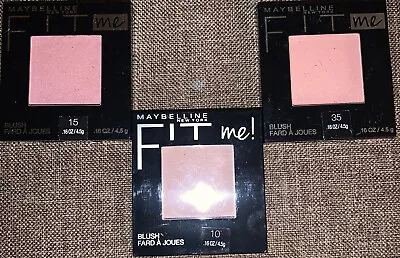 3 MAYBELLINE Fit Me Blushes: Assorted Shades • $20