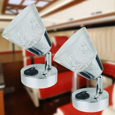 Hoysum Decorative 12volt Reading Lights RV Boat Trailer Marine Warm White LED X2 • $38.49