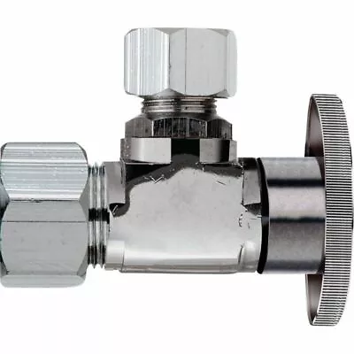 (6)-Do It 5/8 In. OD X 7/16 In. Compression Quarter Turn Angle Valve 38. 456376 • $64.99