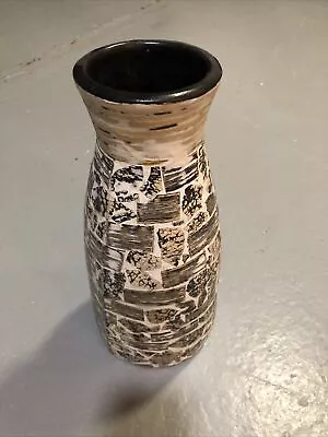 Beautiful Unusual Large Heavy Mosaic Pottery Vase 13” High Excellent Condition • £15