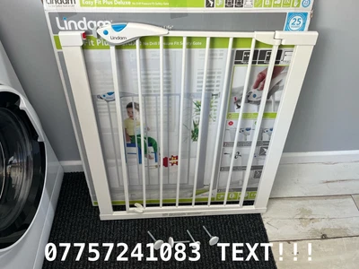 £19.99 • Buy Lindam Easy Fit Plus Deluxe No Drill Pressure Stairgate